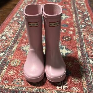 Hunter Kids Pink Rain Boots